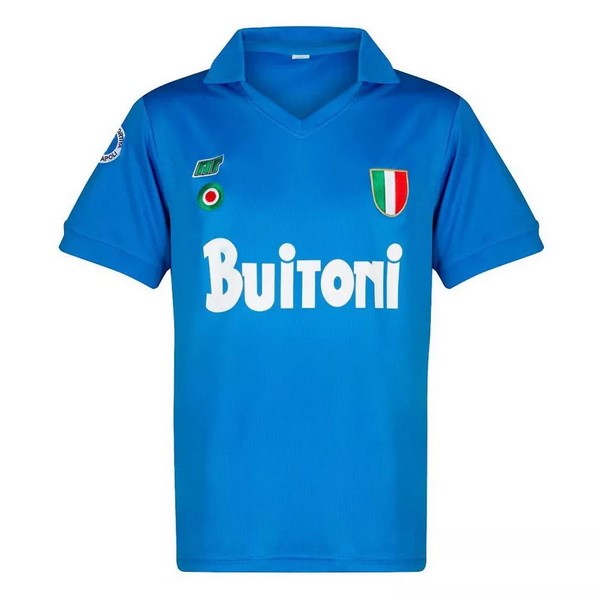 Camiseta Napoli 1ª Retro 1987 1988 Azul